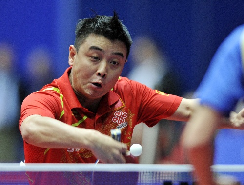 中国队完胜德国队，王皓刷新纪录